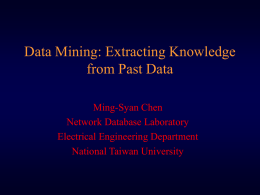 Recent issues in data mining