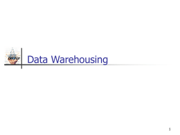 Data Warehousing - Personal.psu.edu