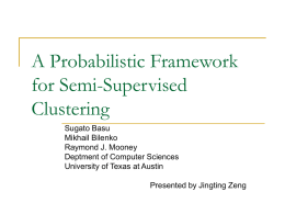 A Probabilistic Framework for Semi