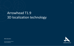 Arrowhead T1.9 3D localization technology
