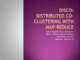 DisCo: Distributed Co-clustering with Map