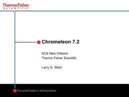 Chromeleon 7.2
