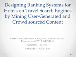 Designing Ranking Systems for Hotels on Travel Search