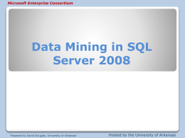 Data Mining in SQL Server 2008 - Enterprise Systems