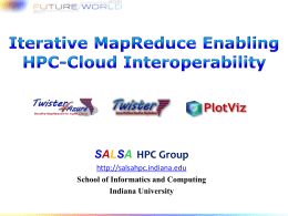 Iterative MapReduce Enabling HPC