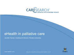 eHealth in palliative care (3.51MB ppt doc)