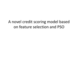 A novel credit scoring model based on feature