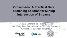 A Practical Data Sketching Solution for Mining Intersection of Streams