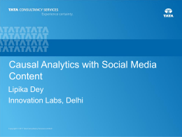 A Causal Analytics Framework to integrate Social Media Content