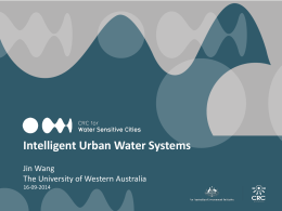 Water Sensitive Cities - The University of Western Australia