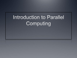 Parallelism - Electrical & Computer Engineering