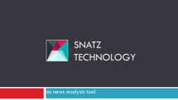 SNATZ PowerPoint presentation