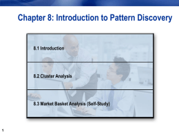 Introduction to Pattern Discovery