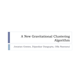 A New Gravitational Clustering Algorithm