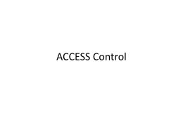 Access Control Threats
