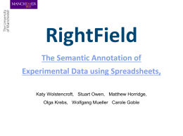 RightField Rich Annotation of Experimental