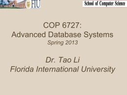 Slides for COP5992 - Florida International University