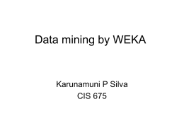 Linear Regression Data mining by WEKA