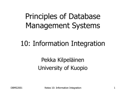 THJ: Principles of Database Systems