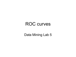 ROC curves - University of Victoria