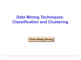 Data Miing / Web Data Mining