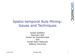 Spatio Temporal Rule Mining For LBS