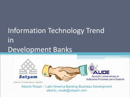 Information Technology Trend in Development Banks