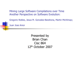 Mining Large Software Compilations over Time: Another
