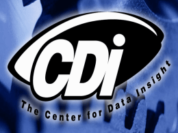 The Center For Data Insight