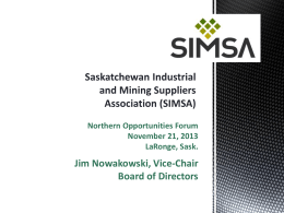 Saskatchewan Industrial and Mining Suppliers Association