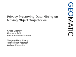 Spatio-temporal Data Mining at Geomatic