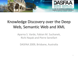 Knowledge Discovery over the Deep Web, Semantic Web and …