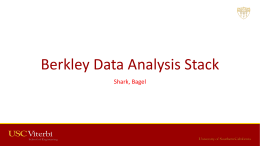 Berkley Data Analysis Stack - University of Southern