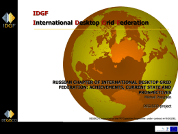 IDGF International Desktop Grid Federation