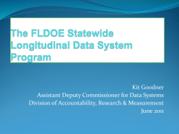 The FLDOE SLDS Program