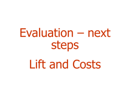 DM11: Evaluation - Lift and Costs