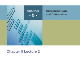 Chapter 5 Lecture 2