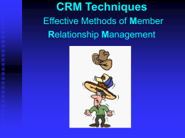 CRM Techniques