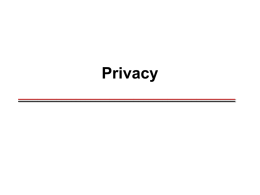 Overview of Internet Privacy