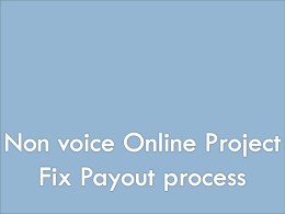 Non voice Online Project
