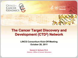 Pathway to Sequencing Cancer Genomes: CGAP update