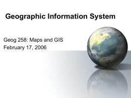 Geographic Information System - ArcView