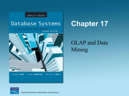 OLAP and Data Mining