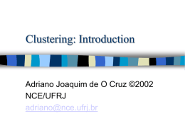 Cluster Analysis - Federal University of Rio de Janeiro