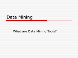 Data Mining - High Point University