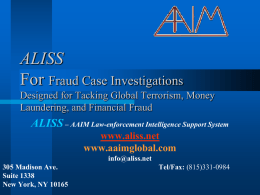 ALISS Overview
