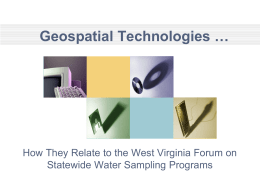 West Virginia’s Geospatial Strategic Planning Process