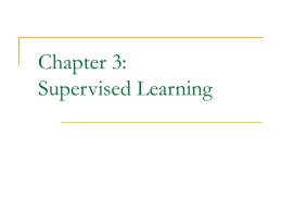 Supervised Learning - UIC