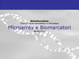 Bioinformatica A.A. 2006/2007