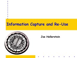 Information Capture and Re-Use